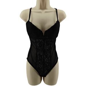 Marilyn Monroe Intimates Lace Mesh Lingerie Sexy Nightgown One Piece L